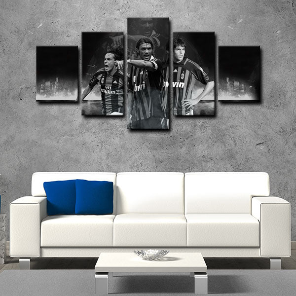 Ac Milan Big Three Canvas Wall Art