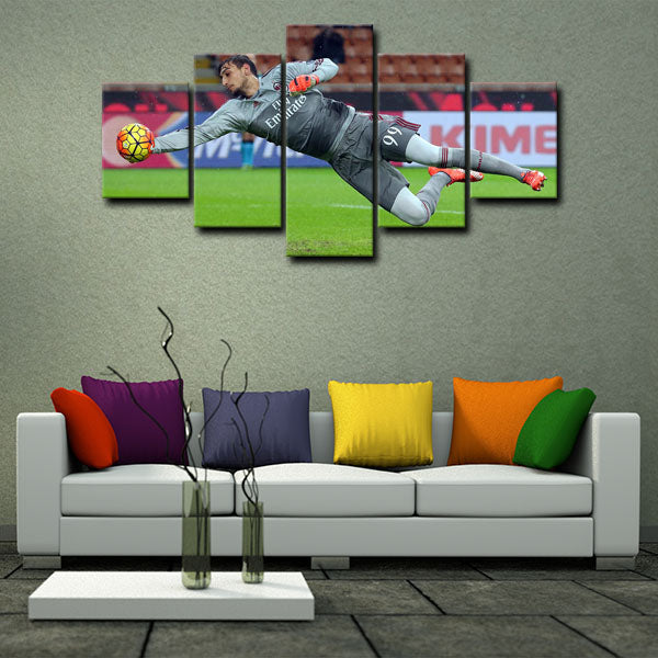 Ac Milan Goalkeeper Donnarumma Canvas Wall Art