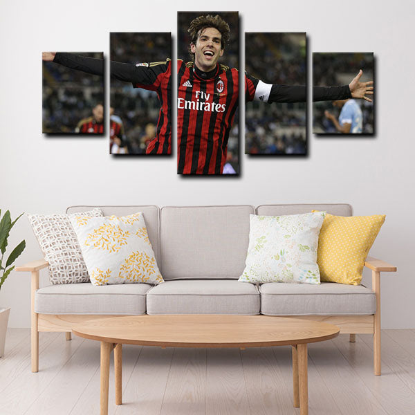 Ac Milan Midfield Kakà Canvas Wall Art