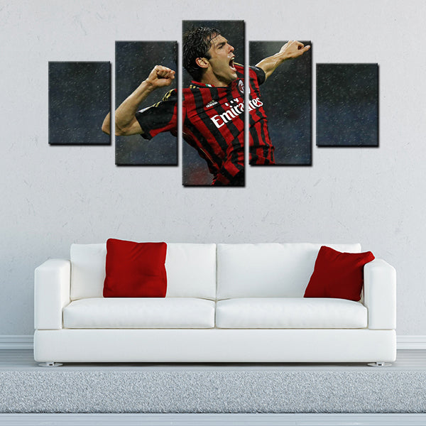 Ac Milan Midfield Kakà Canvas Wall Art