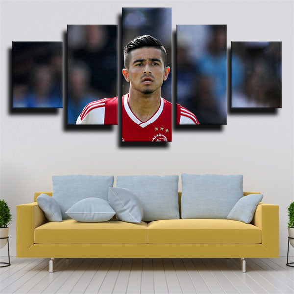 Ajax Amsterdam Midfielder Naci Unuvar Canvas Wall Art