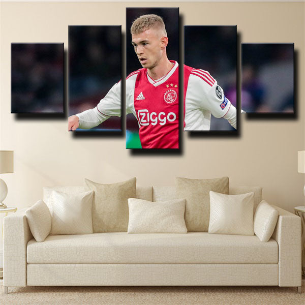 Ajax Amsterdam Left-Back Daley Sinkgraven Canvas Wall Art