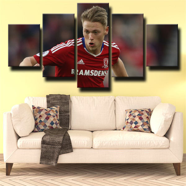 Ajax Amsterdam Midfielder Viktor Fischer Canvas Wall Art