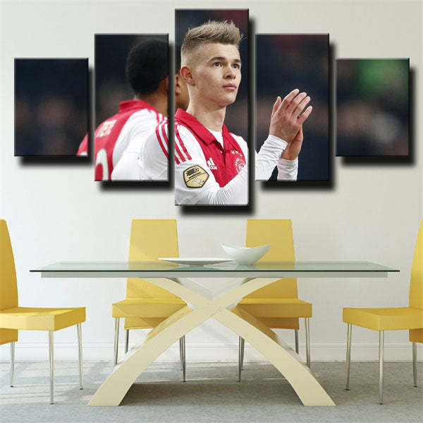 Ajax Amsterdam Left-Back Daley Sinkgraven Canvas Wall Art