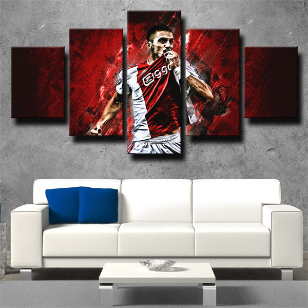 Ajax Amsterdam Midfielders Dusan Tadic Canvas Wall Art