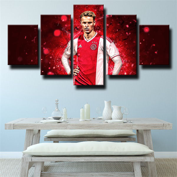 Ajax Amsterdam Midfielders Frenkie De Jong Canvas Wall Art