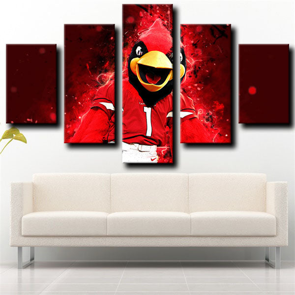 Arizona Cardinals Big Red Symbol Canvas Wall Art