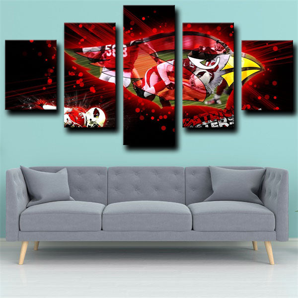 Arizona Cardinals Creative Idea Badge Canvas Wall Art