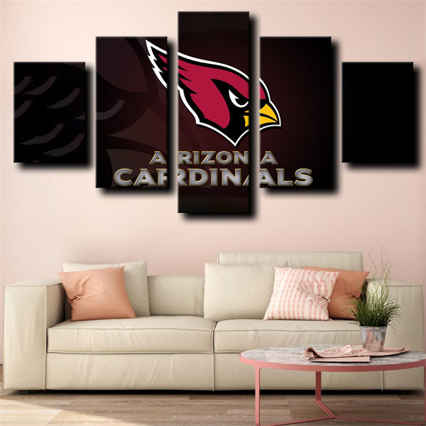 Arizona Cardinals Deep Colour Emblem Canvas Wall Art