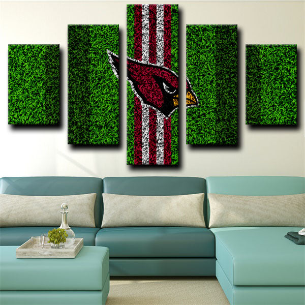 Arizona Cardinals Green Badge Canvas Wall Art