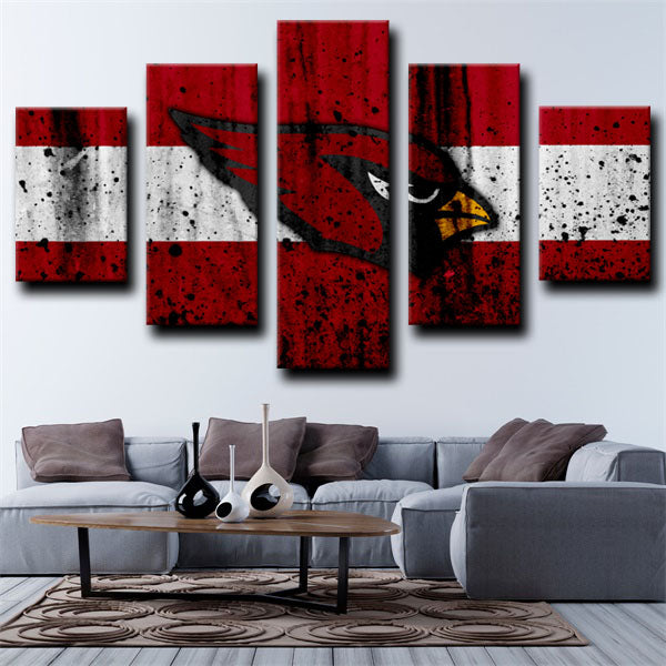 Arizona Cardinals Red Symbol Canvas Wall Art