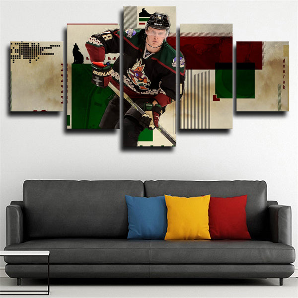 Arizona Coyotes Christian Dvorak Canvas Wall Art