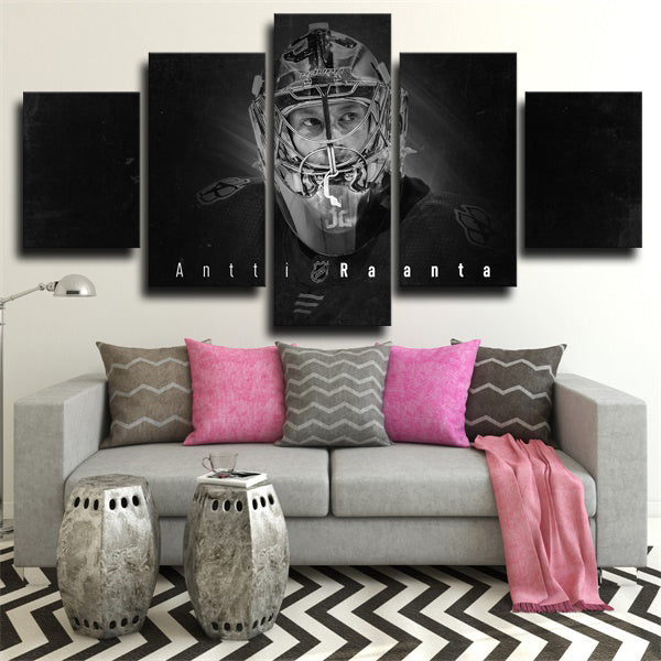 Arizona Coyotes Antti Raanta Canvas Wall Art