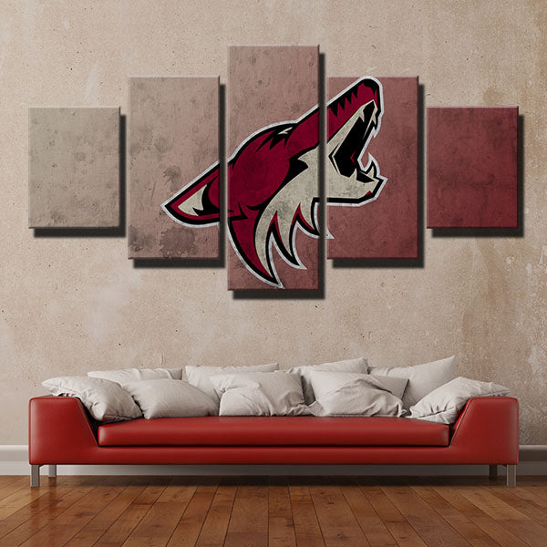 Arizona Coyotes Red Gradient Emblem Canvas Wall Art Arizona Coyotes Red Gradient Emblem Canvas Wall Art