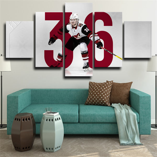 Arizona Coyotes Right Wing Christian Fischer Canvas Wall Art