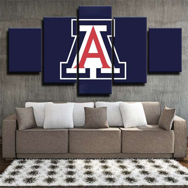Arizona Diamondbacks Blue Badge Canvas Wall Art