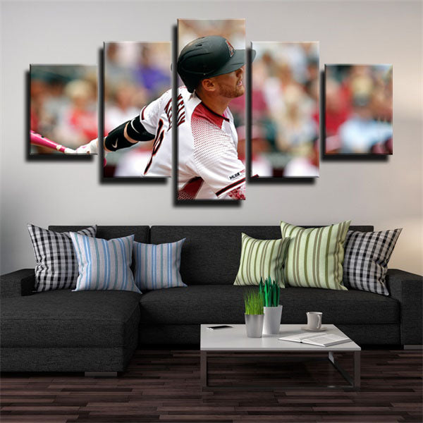 Arizona Diamondbacks Catcher Carson Kelly Canvas Wall Art