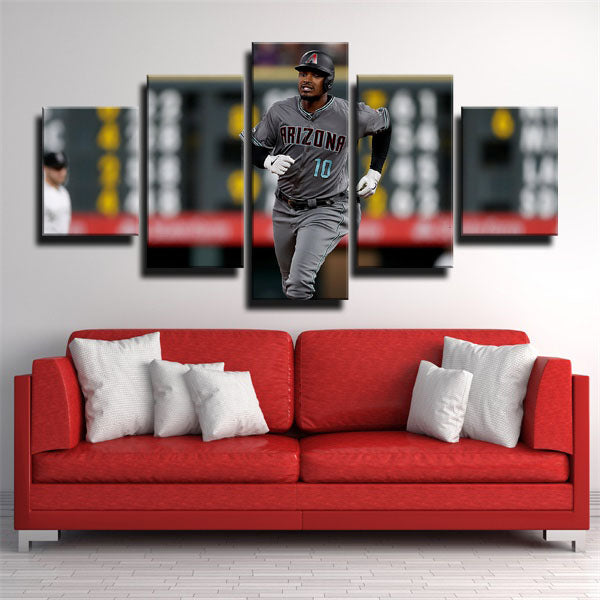 Arizona Diamondbacks Outfielder Adam Jones Canvas Wall Art
