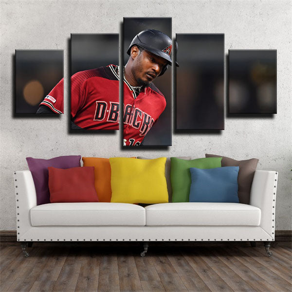 Arizona Diamondbacks Outfielder Adam Jones Canvas Wall Art