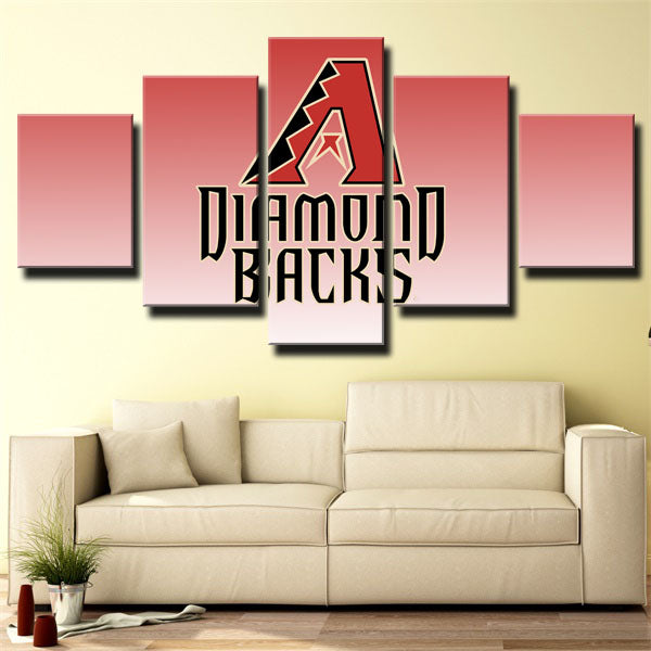 Arizona Diamondbacks Red Symbol Canvas Wall Art