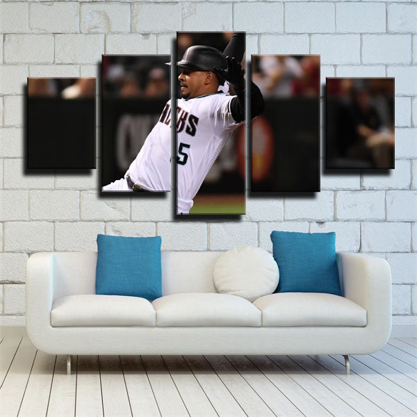 Second Baseman Lldemaro Vargas Canvas Wall Art