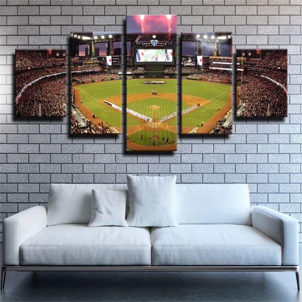 Arizona Diamondbacks Team Court Symbol Canvas Wall Art