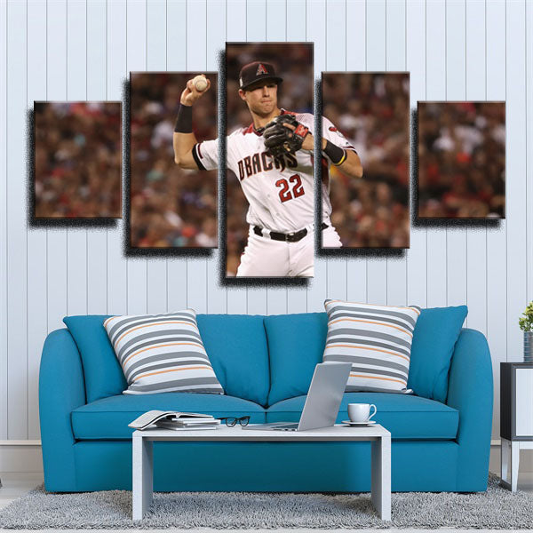Third Baseman Jake Lamb Canvas Wall Art