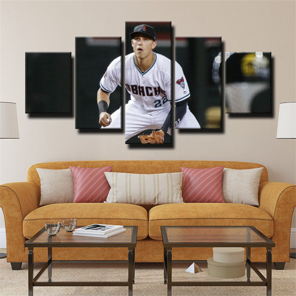 Third Baseman Jake Lamb Canvas Wall Art