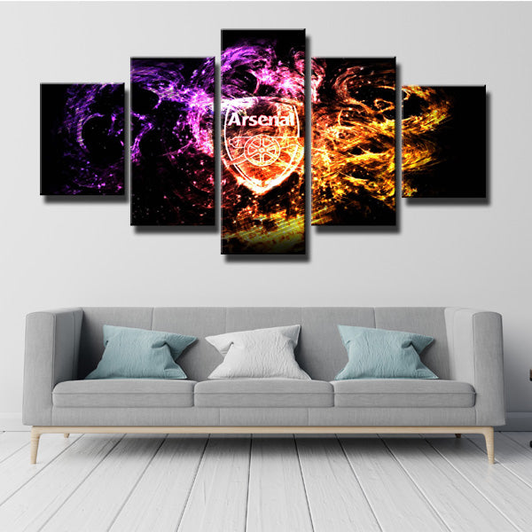 Arsenal Fc Badge Canvas Wall Art
