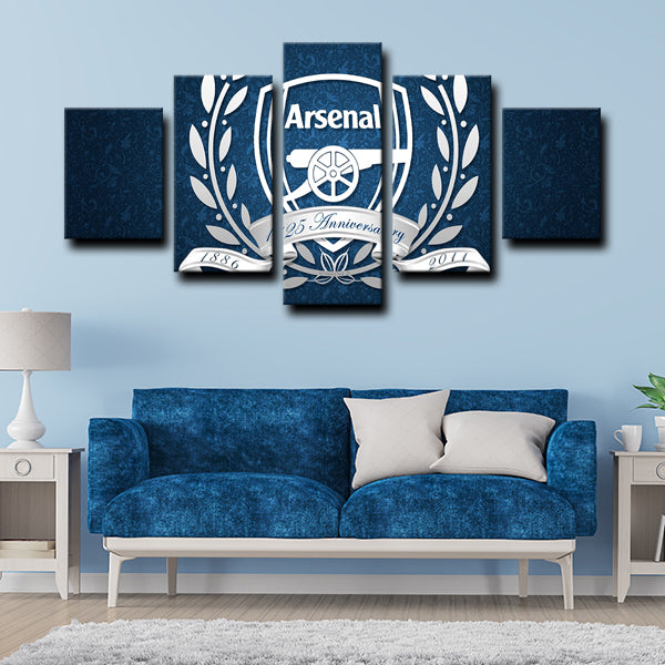 Arsenal Fc Logo Emblem Canvas Wall Art