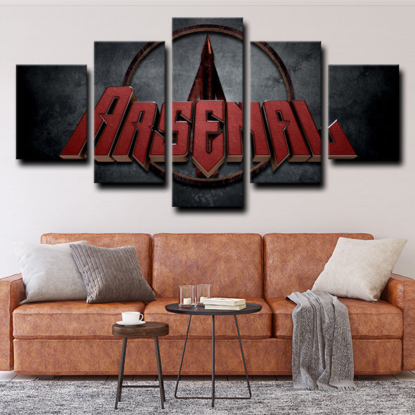 Arsenal Fc Logo Emblem Canvas Wall Art