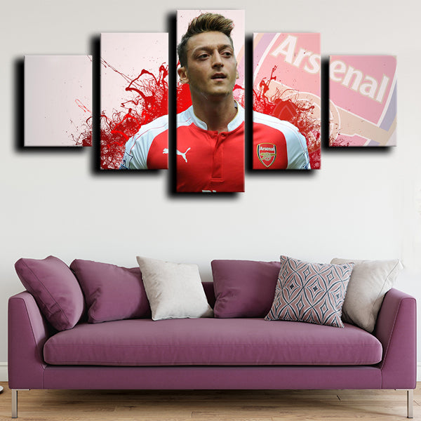 Arsenal Football Club Attacking Midfielder Nemo Ozil Canvas Wall Art