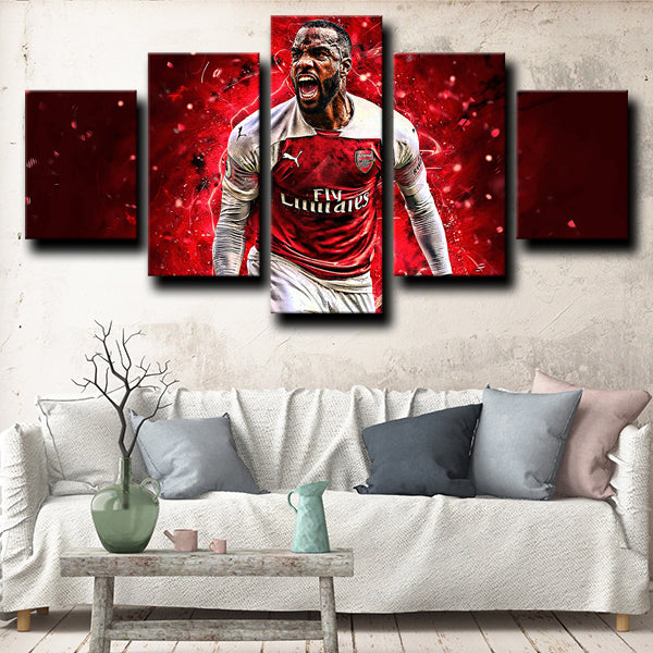 Arsenal Football Club Forward Lagache Alexandre Lacazette Canvas Wall Art