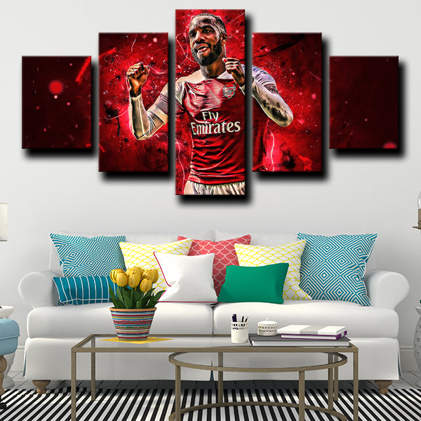 Arsenal Football Club Forward Lagache Alexandre Lacazette Canvas Wall Art