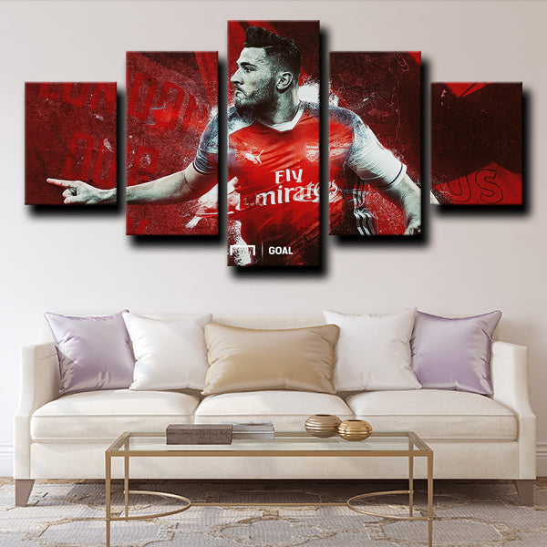 Arsenal Football Club Left Back The Hulk Sead Kolasinac Canvas Wall Art