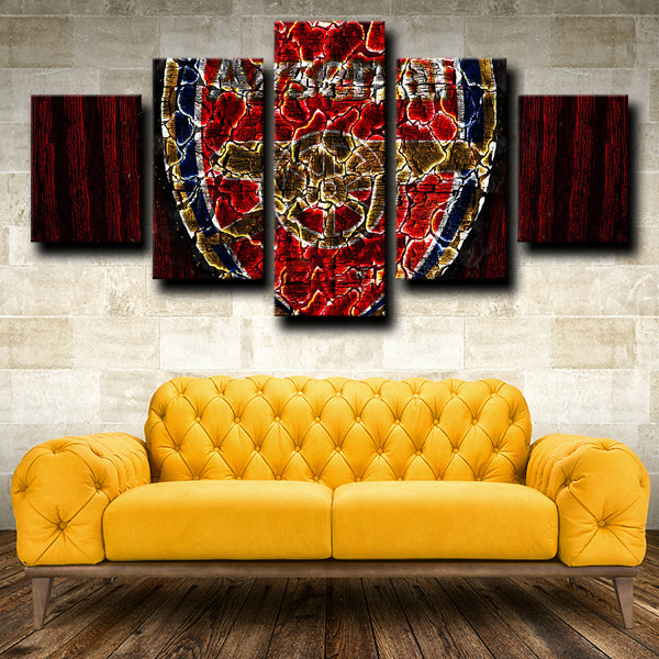 Arsenal Football Club Logo Emblem Red Canvas Wall Art