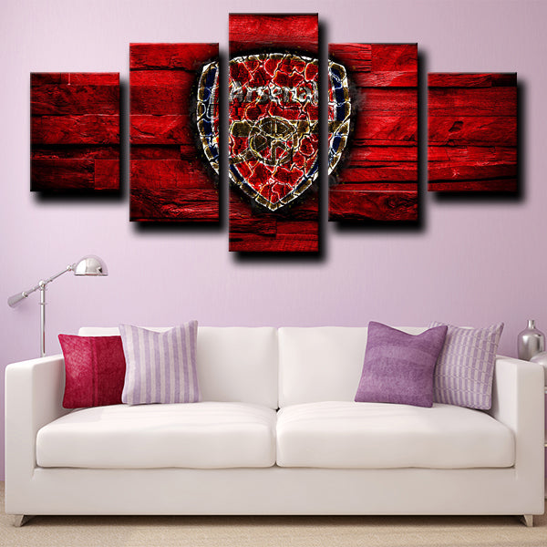 Arsenal Football Club Logo Red Canvas Wall Art