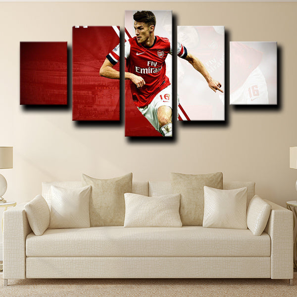 Arsenal Football Club Midfielder Rambo Aaron Ramsey Canvas Wall Art