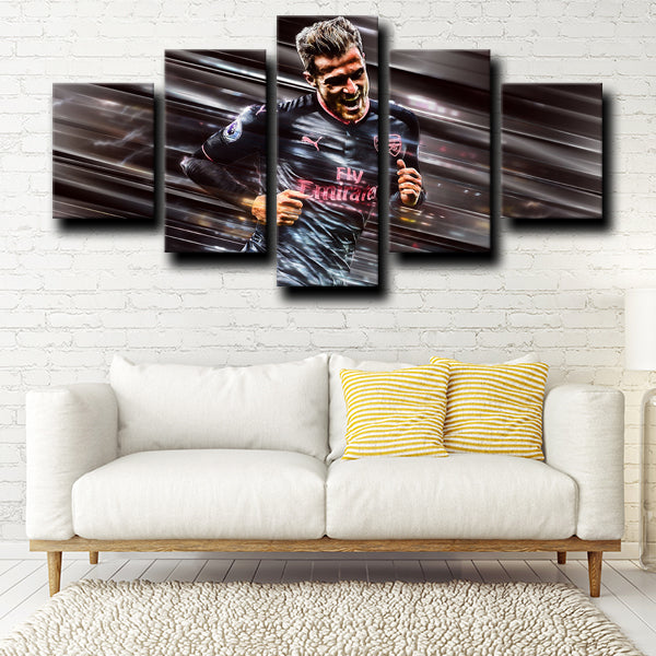 Arsenal Football Club Striker Olivier Giroud Canvas Wall Art
