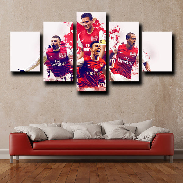 Arsenal Football Club Teammates Canvas Wall Art