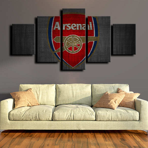 Arsenal The Gunners Logo Canvas Wall Art