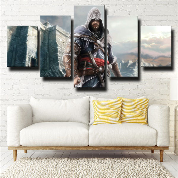 Assassin’S Creed Ii Ezio Auditore In Town Canvas Wall Art