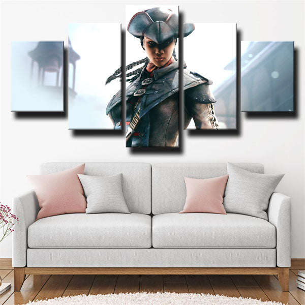 Assassin’S Creed Iv Black Flag Assassin Aveline De Grandpré Portrait Canvas Wall Art