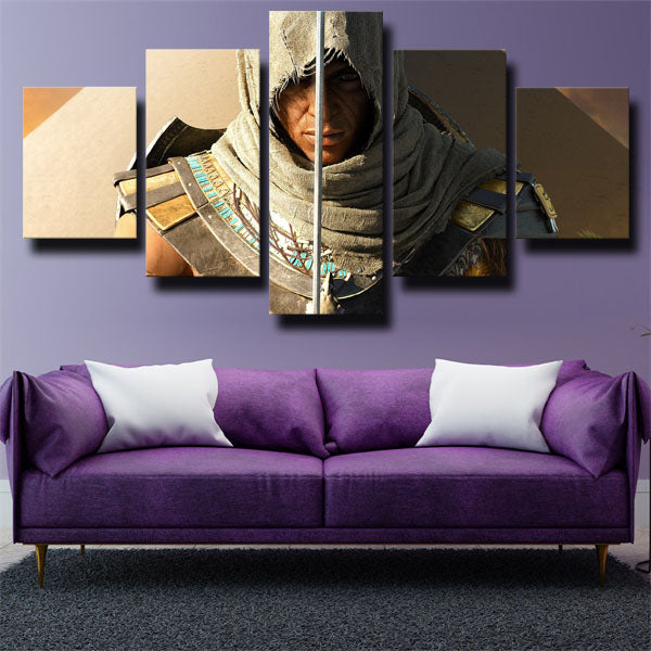 Assassin’S Creed Origins Assassin Bayek Of Siwa Face Canvas Wall Art
