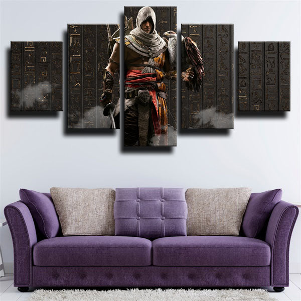 Assassin’S Creed Origins Assassin Bayek Of Siwa With Eagle Canvas Wall Art