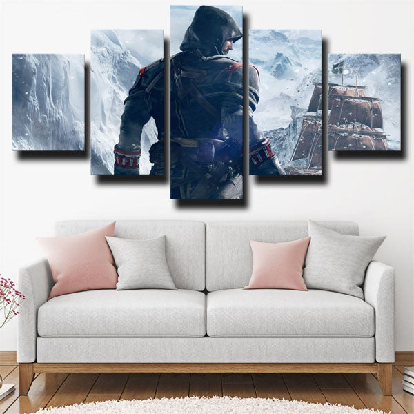 Assassin’S Creed Rogue Shay Cormac Snow Mountain Canvas Wall Art