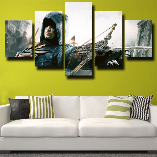 Assassin’S Creed Unity Assassin Arno Dorian Canvas Wall Art