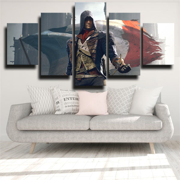 Assassin’S Creed Unity Assassin Arno Dorian Warrior Canvas Wall Art
