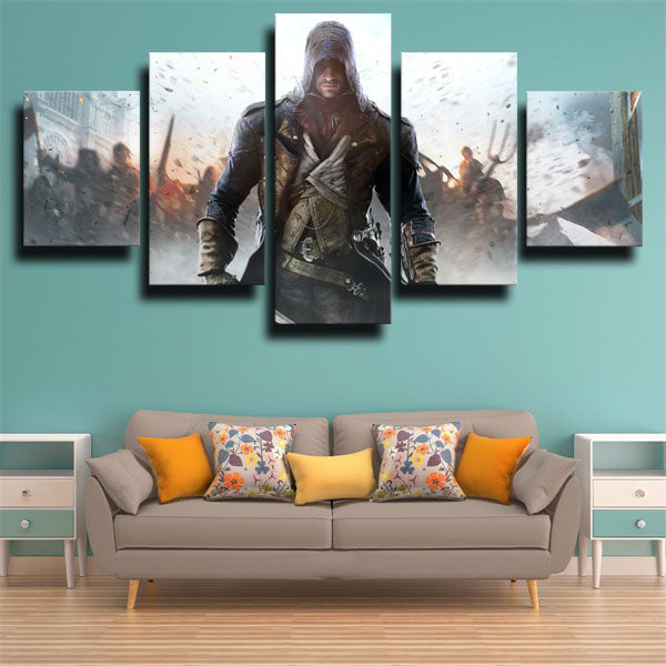 Assassin’S Creed Unity Assassin Arno Dorian In War Canvas Wall Art