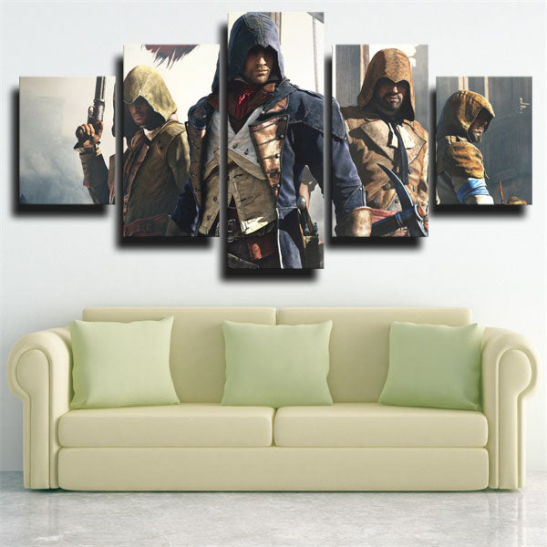 Assassin'S Creed Unity Four Assassins Canvas Wall Art Assassin’S Creed Unity Four Assassins Canvas Wall Art